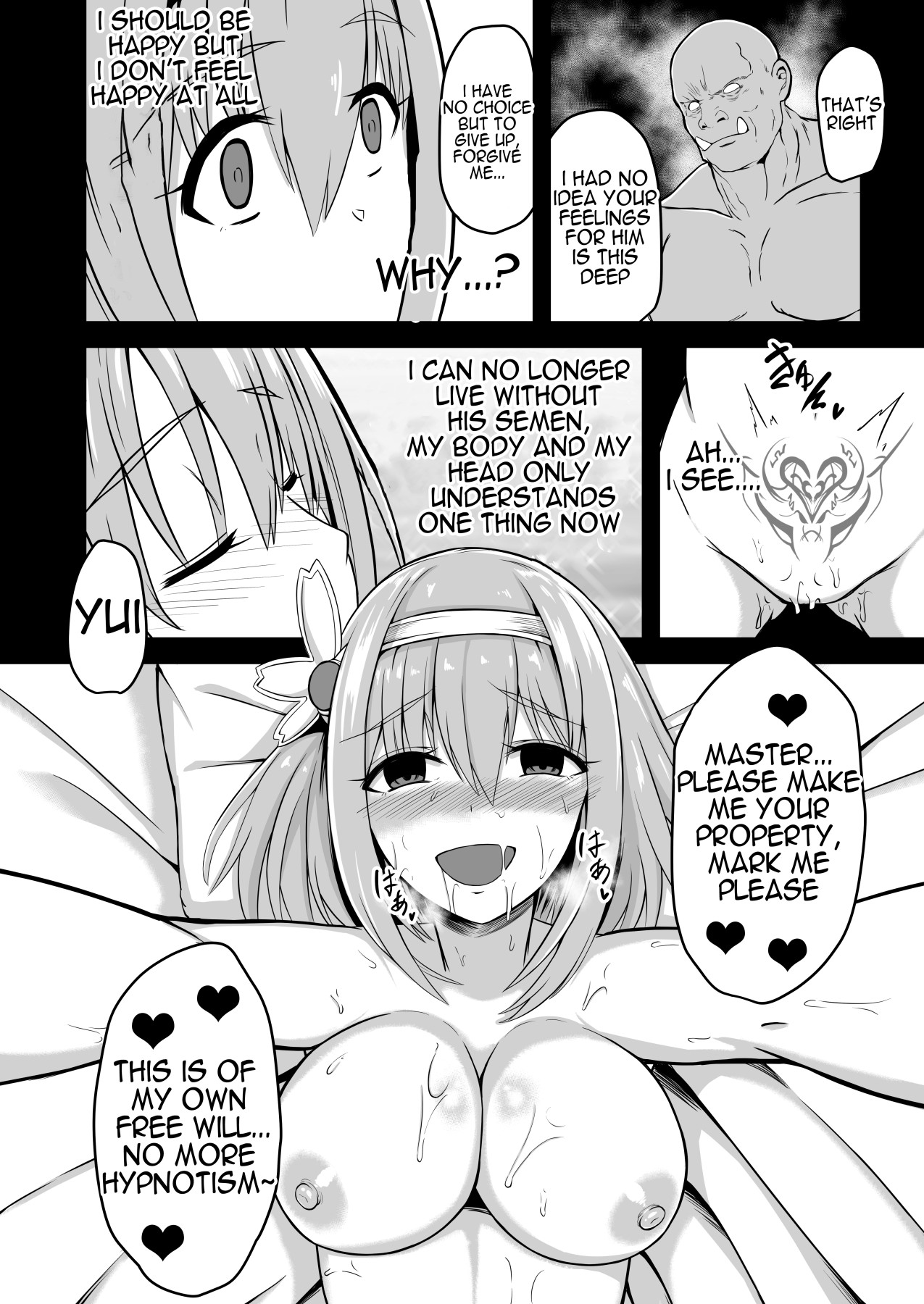 Hentai Manga Comic-Yui's Fallen To Evil NTR Diary-Read-16